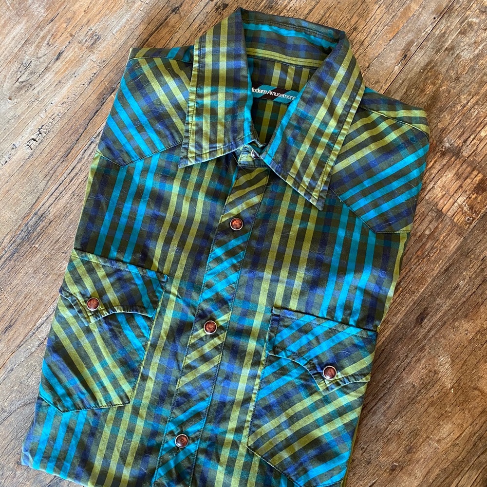 Modern Amusement Men’s Western Button down_SzM